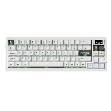 PIIFOX LUNA Muse65 Pro Mechanical Keyboard - White / PIIFOX Jade Peak