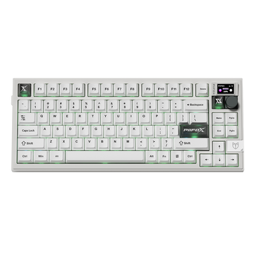 PIIFOX LUNA Muse75 Pro Mechanical Keyboard - White / PIIFOX Jade Peak