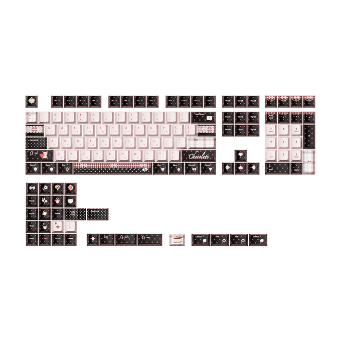 Chocolate Cherry Profile Keycap Set
