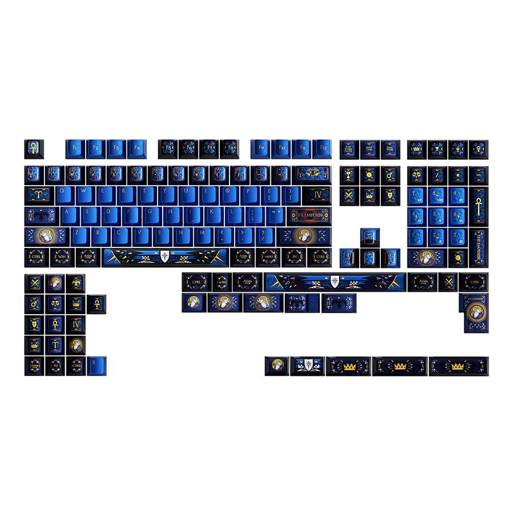 THE EMPEROR Cherry Profile Keycap Set, a new arrival from the Keycaps series