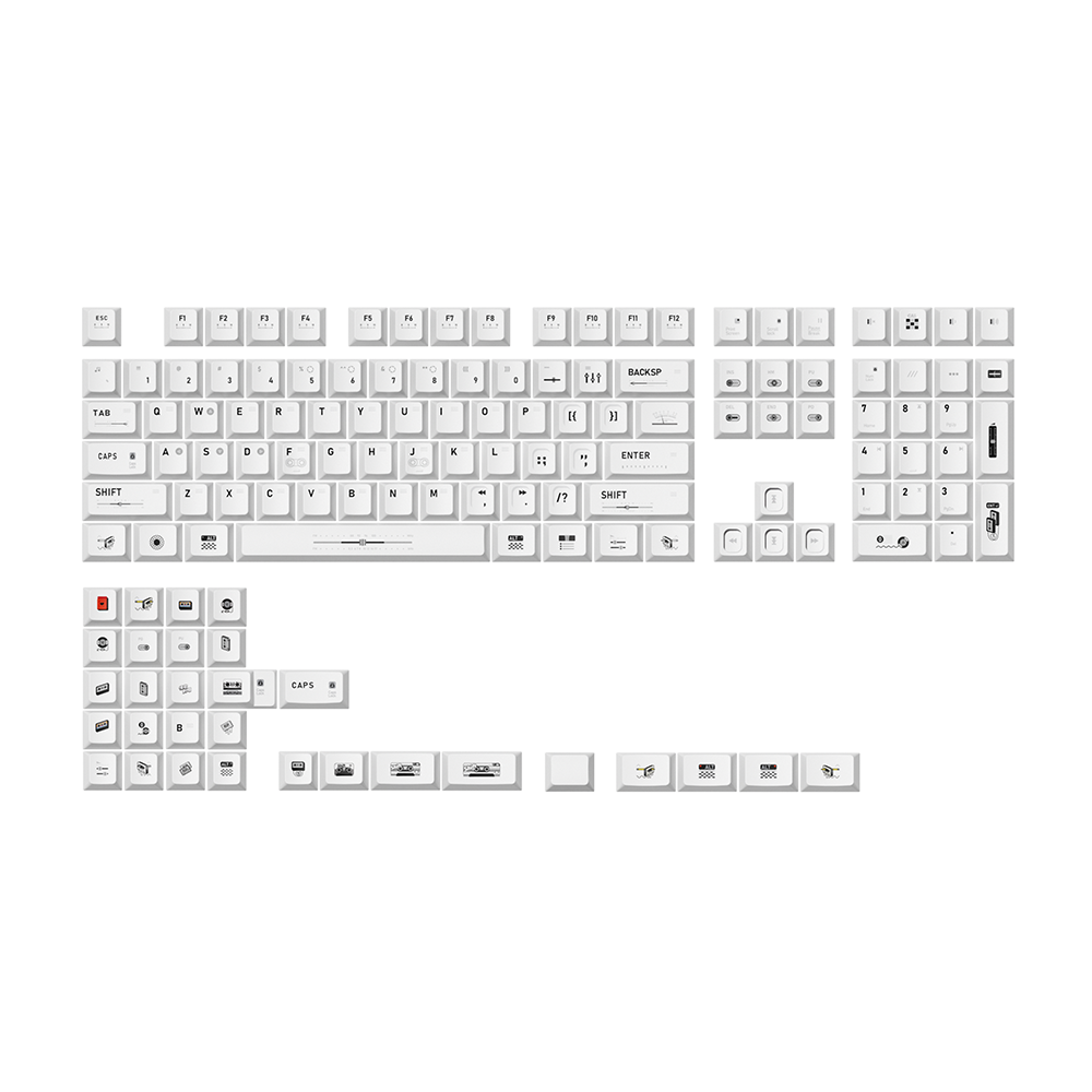 CASSETTE Cherry Profile Keycap Set