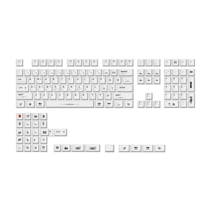 Cassette Cherry Profile Keycap Set
