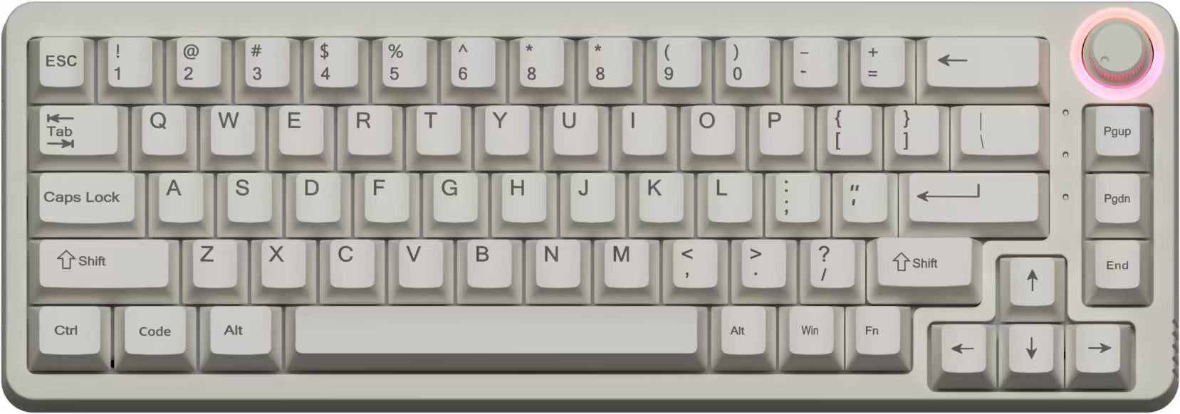 PIIFOX LUNA Swift68 Knob Mechanical Keyboard